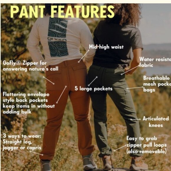 Gnara Go There / SheFly Black Hiking/Outdoor Pants - Size 4 - Picture 9 of 17